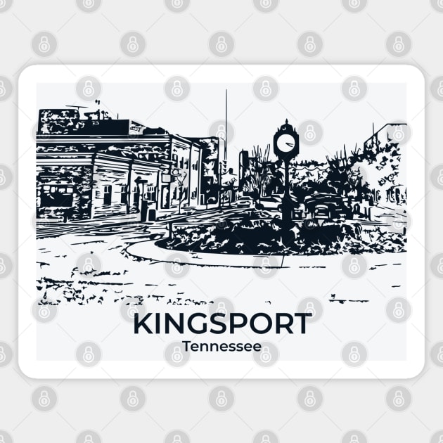Kingsport - Tennessee Magnet by Lakeric